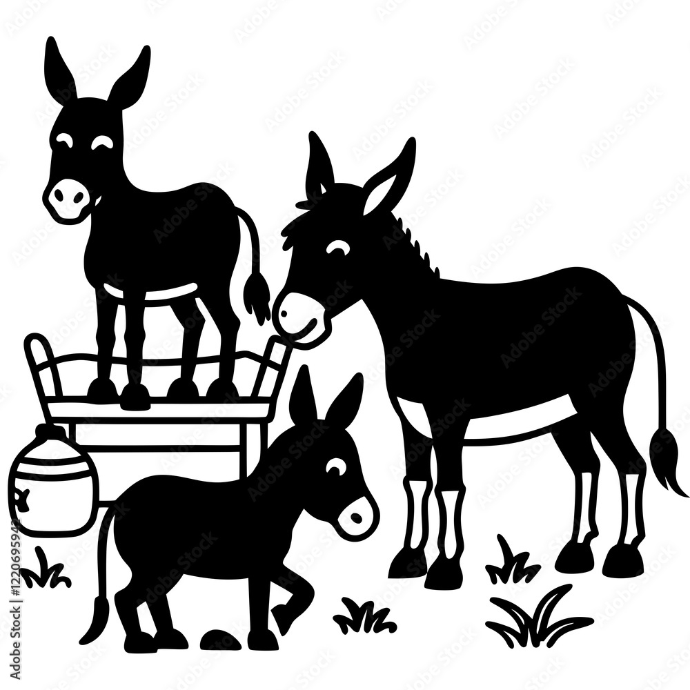 Obraz premium donkey