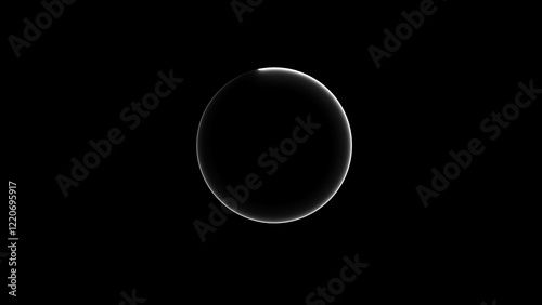 Circle Loading Bar Illustration. Neon Circle Background.