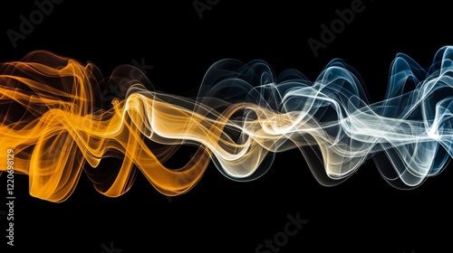 Abstract Art Dreamy Light and Shadow smoke Creative Design Backgrounds