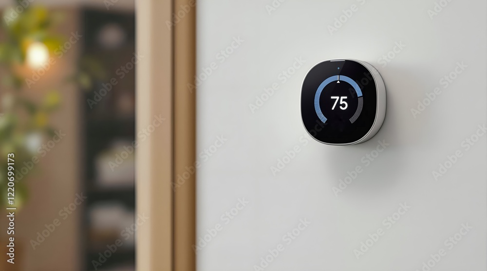 Smart Home Wall Control: Energy-Saving Thermostat for Temperature Management Smart Home Wall Control: Energy-Saving Thermostat for Temperature Management