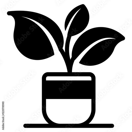 Plant glyph icon