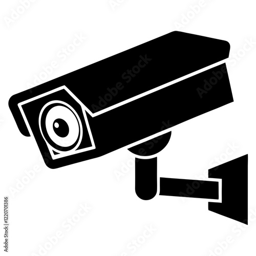 security camera isolated on white background
