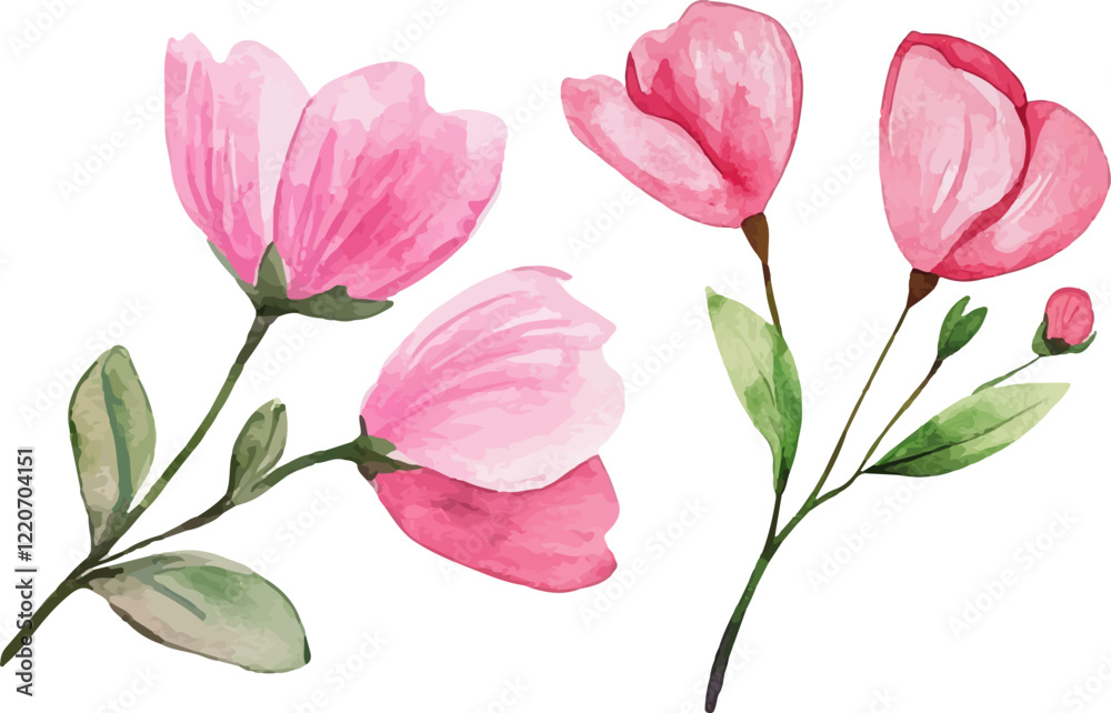 Fototapeta premium bouquet of pink tulips