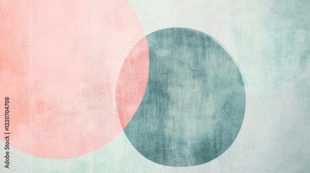 Minimalist backdrop featuring soft pencil strokes and overlapping circles in muted tones Minimalist backdrop featuring soft pencil strokes and overlapping circles in muted tones