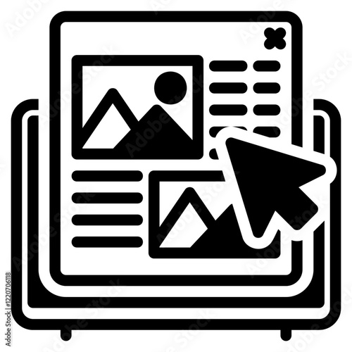 Internet glyph icon