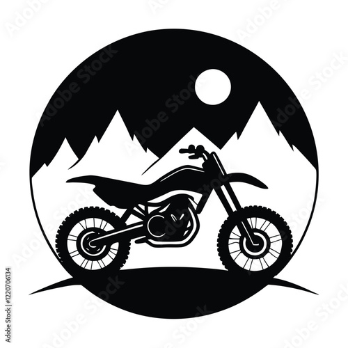 Dirt bike Vector Illustration – High-Quality Adventure Design