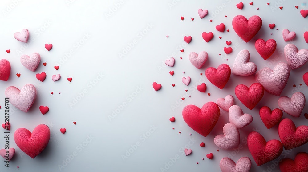 Valentine's day celebration background with red and pink hearts design for cards Valentine's day celebration background with red and pink hearts design for cards