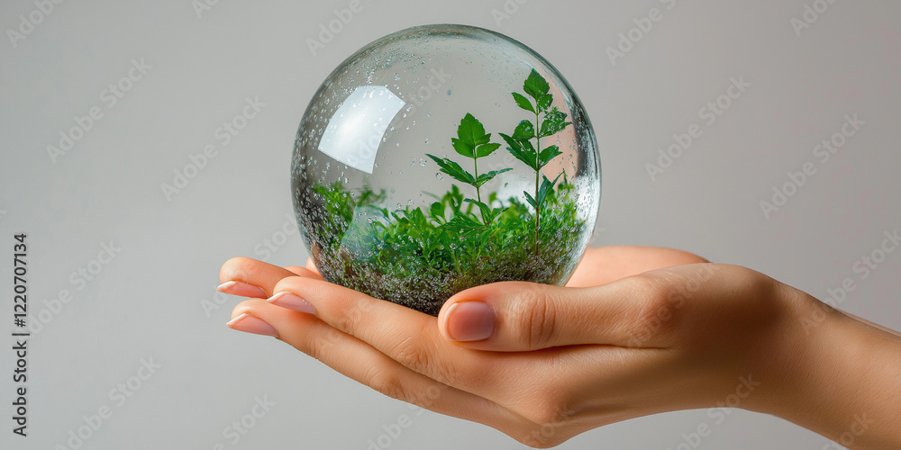 Hand holding green earth and Environment Social and Governance World Sustainable Environment Hand holding green earth and Environment Social and Governance World Sustainable Environment