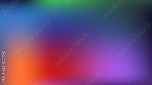 Abstract multicolor merged gradient background design