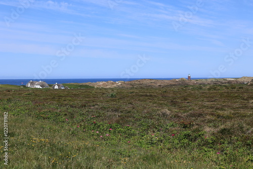 Blick auf die Küstenlandschaft bei Kampen auf der Nordfriesischen Insel Sylt