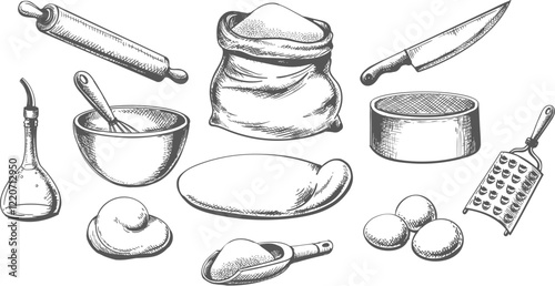 Bakery hand drawn sketches