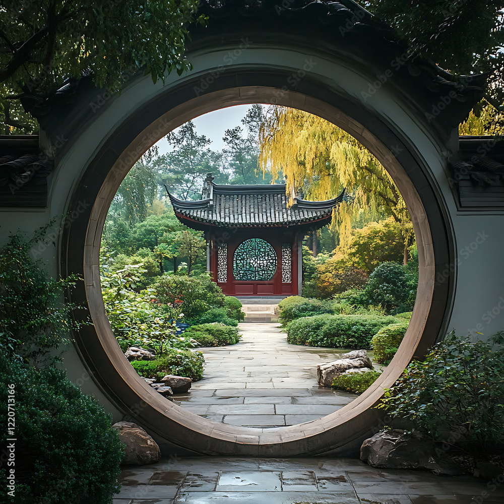 Obraz premium Chinese traditional garden