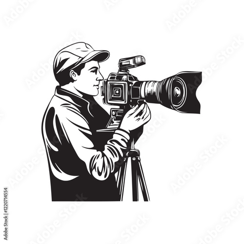 photographer with camera