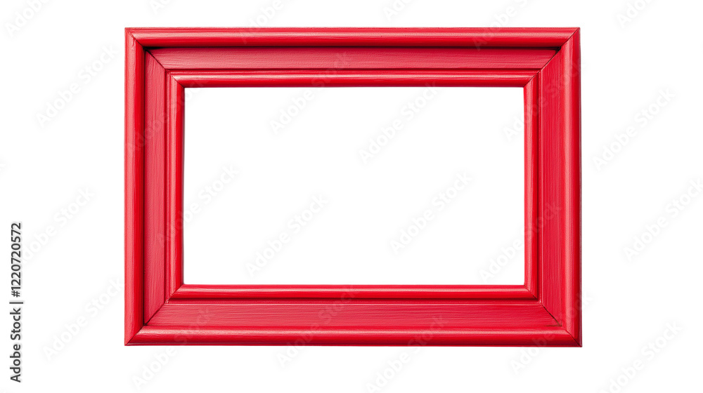red picture frame isolated on white , transparent , png red picture frame isolated on white , transparent , png