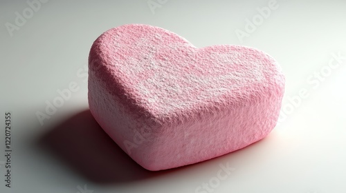 Heart-shaped marshmallow for valentine's day design and confectionery inspiration