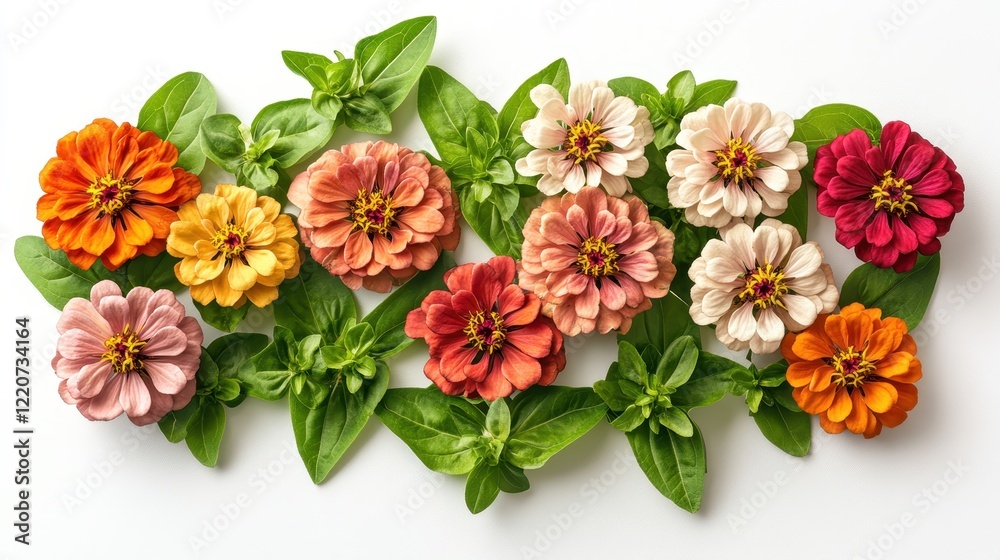 Heart shaped zinnia field with vibrant colorful blooms for garden design Heart shaped zinnia field with vibrant colorful blooms for garden design