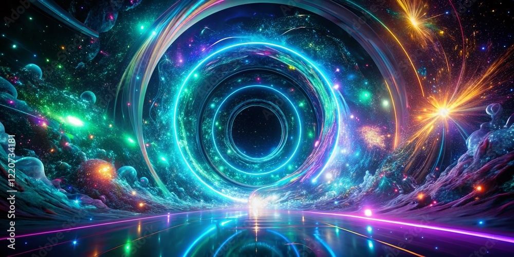 Futuristic Energy Portal: Glowing Sci-Fi Gateway to Another Dimension Futuristic Energy Portal: Glowing Sci-Fi Gateway to Another Dimension