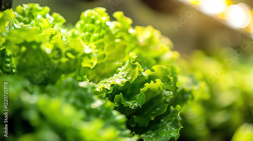 green lettuce with ruffled leaves