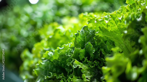 green lettuce with ruffled leaves