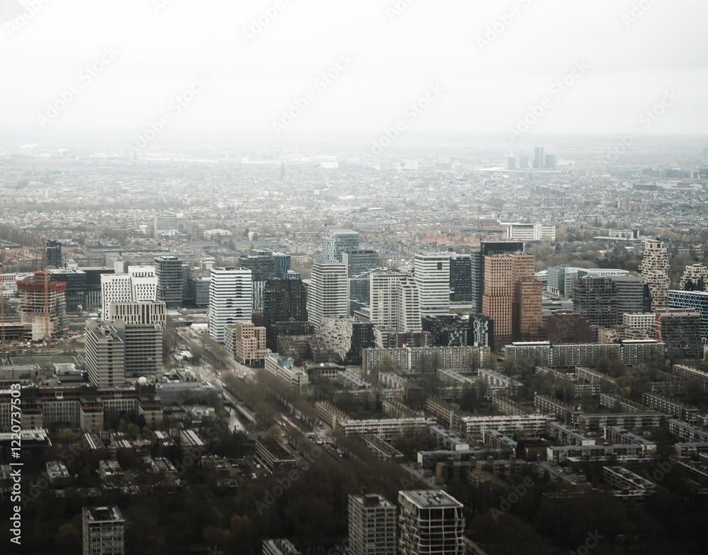 Naklejka premium Edificios de Amsterdam