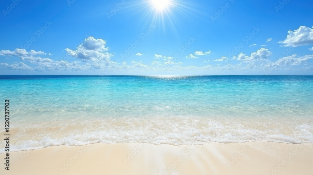 Sunlit Waves Reflecting on Calm Ocean Surface Sunlit Waves Reflecting on Calm Ocean Surface