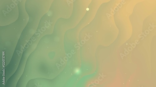 Abstract animation of flowing pastel green and beige colors. Loopable video with subtle movement and soft color gradients. Ideal for background videos, presentations, or calming visuals.