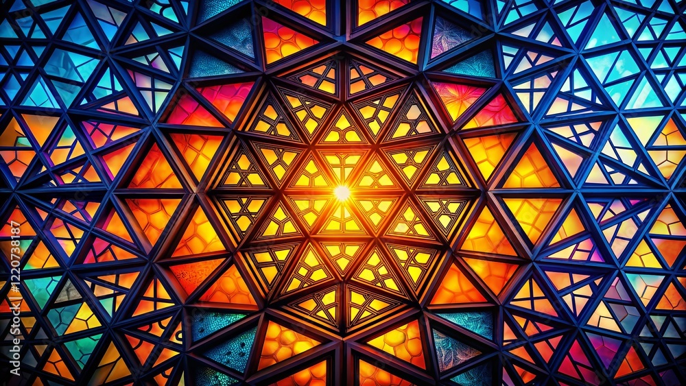 Fototapeta premium Geometric Silhouette Pattern Background for Advertising - Abstract Design