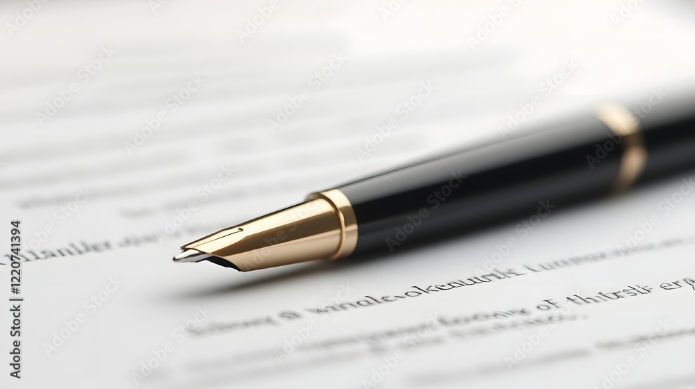 Signing Business Agreements on Desk with Pens and Documents Signing Business Agreements on Desk with Pens and Documents