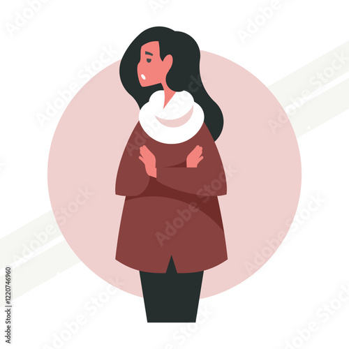 A haughty girl representing confidence and attitude
