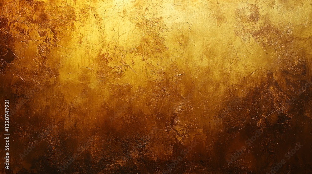 Obraz premium Textured golden wall with rich, earthy tones and abstract patterns