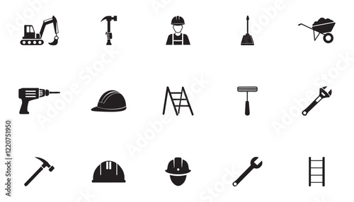 Construction icons collection