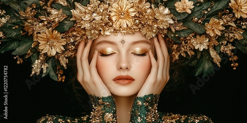 Golden Goddess: A serene wo...