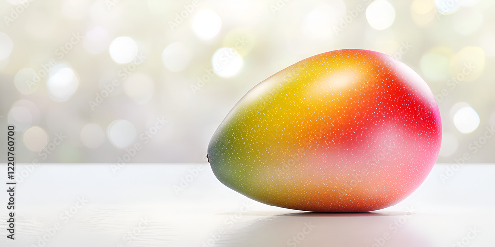 Vibrant Mango on Light Background Vibrant Mango on Light Background