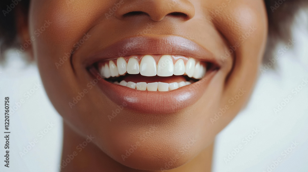 Fototapeta premium teeth Before and after yellow teeth to white teeth