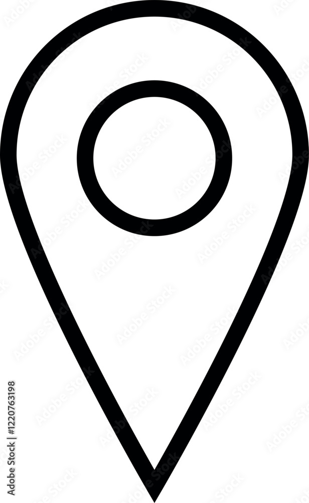 Ícones de Localização Modernos e Minimalistas – Conjunto Vetorial Versátil para Mapas e Navegação, Modern and Minimalist Location Icons – Versatile Vector Set for Maps and Navigation