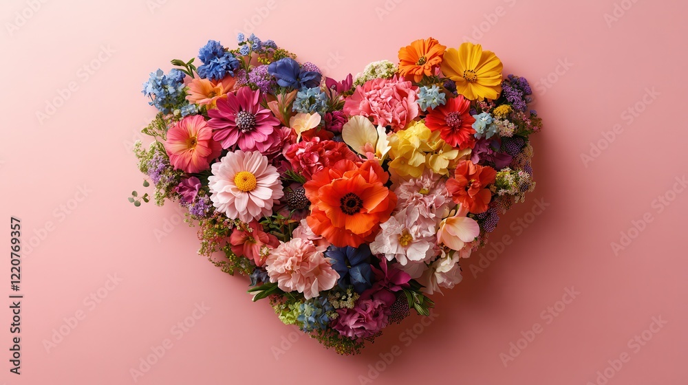 Heart shaped flower arrangement for romantic occasions and seasonal decor Heart shaped flower arrangement for romantic occasions and seasonal decor