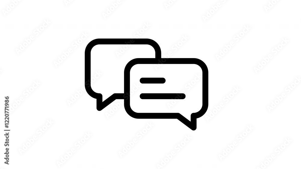 message animated icon