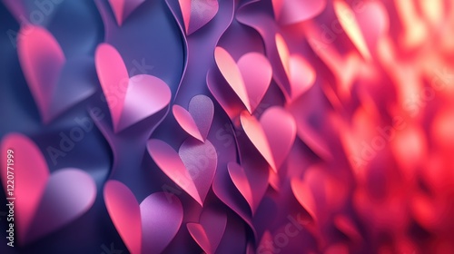 Romantic valentine's heart pattern background for design and decoration