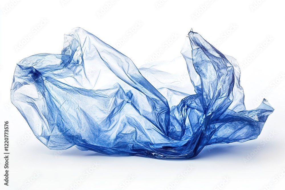 Fototapeta premium Close-up of a plastic bottle on a white background. The concept of recycling. A used plastic bottle, crushed and crumpled on a white background. The concept of 