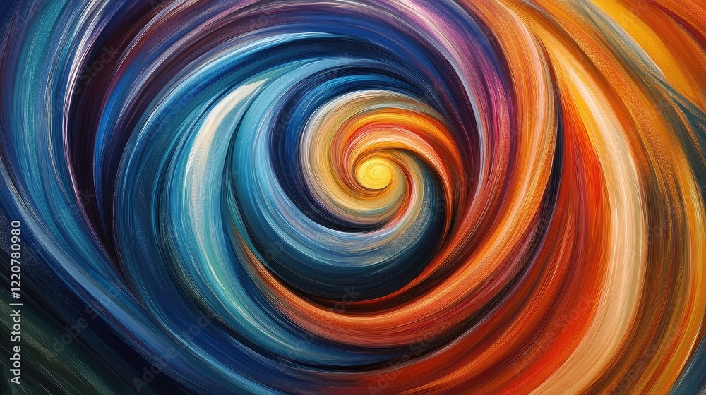 Vibrant swirls of color in abstract art Vibrant swirls of color in abstract art