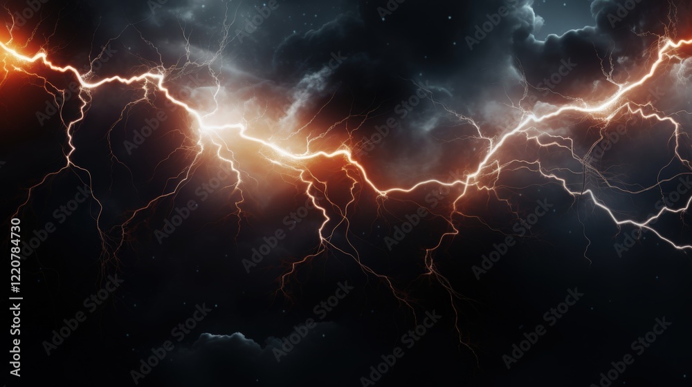 Dramatic Abstract Lightning Strikes Illuminating Dark Sky in a Captivating Electric Background Dramatic Abstract Lightning Strikes Illuminating Dark Sky in a Captivating Electric Background