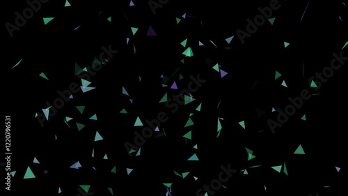 Colourful digital gradient particles background animation in 4k