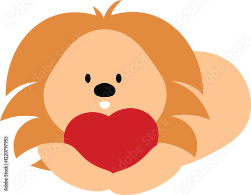 Love is wild! Emphasizes the untamed and passionate nature of love, with the lion as a symbol of wildness.