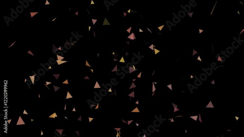 Colourful digital gradient particles background animation in 4k