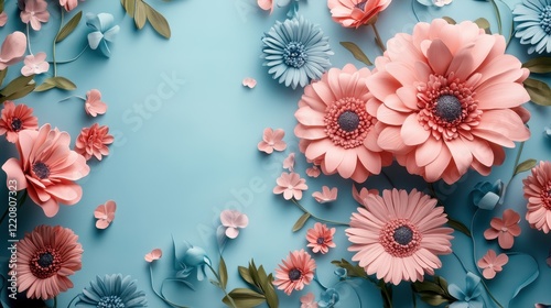 Elegant floral design for mother's day celebration card or poster