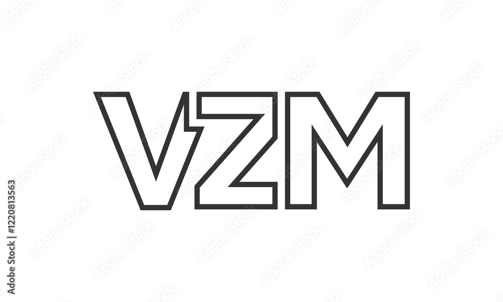 VZM logo design template with strong and modern bold text. Initial based vector logotype featuring simple and minimal typography. Trendy company identity. VZM logo design template with strong and modern bold text. Initial based vector logotype featuring simple and minimal typography. Trendy company identity.