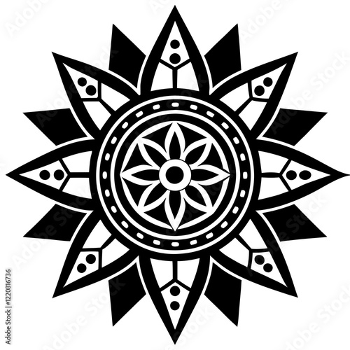 Cultural Fusion Mandala Vector Design