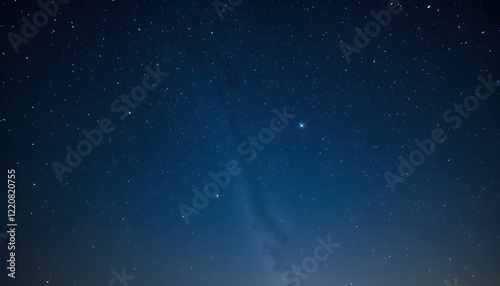 Starry Night Sky with Milky Way Galaxy photo