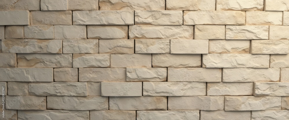 This image showcases a beautifully arranged wall made of textured beige stones, exuding a rustic and natural appeal. The varying shapes and subtle color variations create a warm and inviting This image showcases a beautifully arranged wall made of textured beige stones, exuding a rustic and natural appeal. The varying shapes and subtle color variations create a warm and inviting