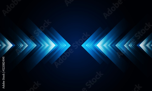 High speed concept Arrow up Light out technology background Hitech communication concept innovation background, vector design